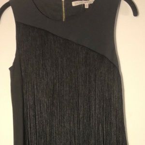 NWT RACHEL ROY Black Fringe Sheath Dress - XS